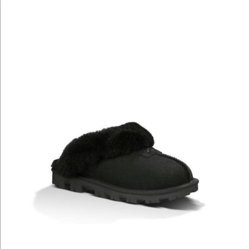Women’s UGG Coquette Black Slippers Size 11